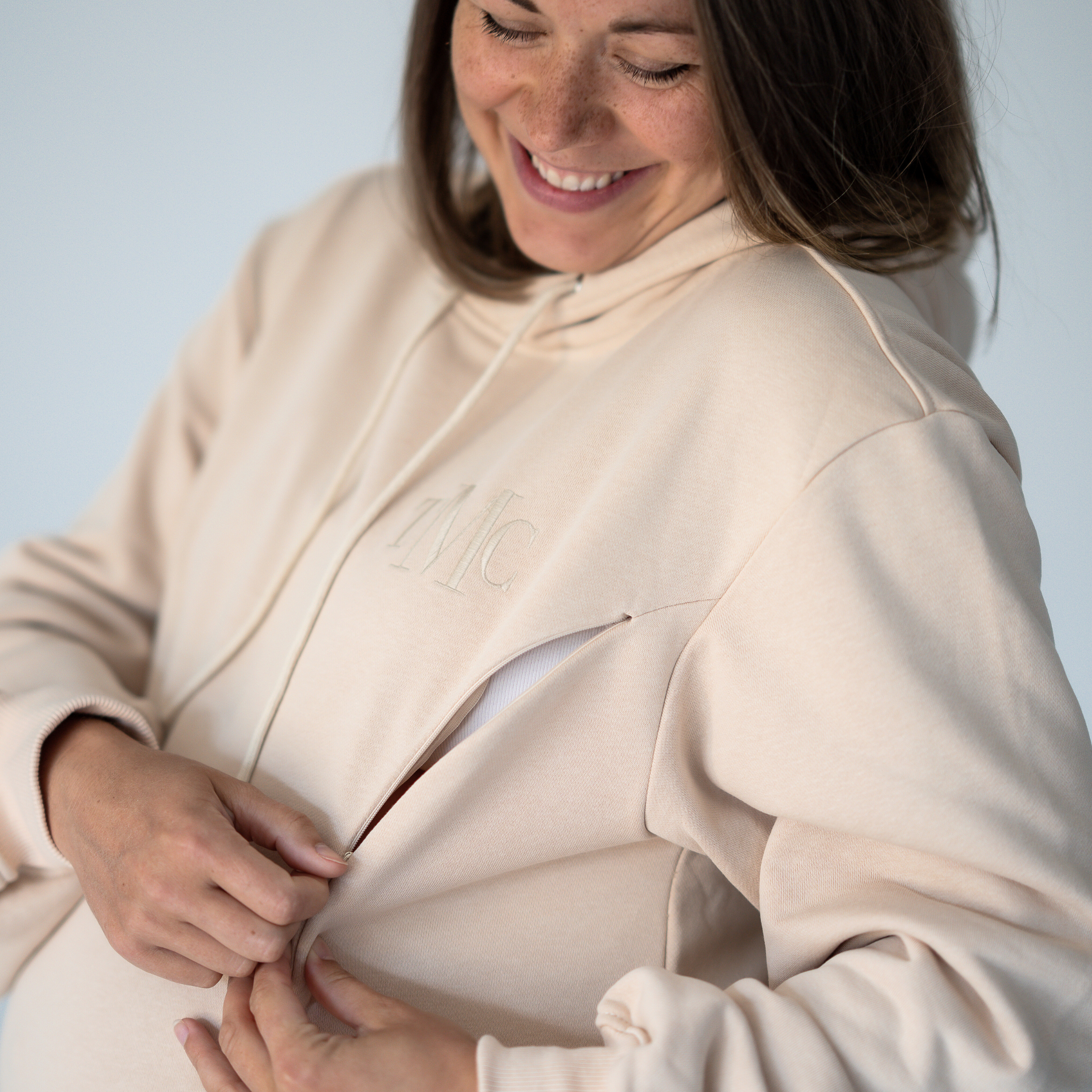 Luca Breastfeeding & Maternity Hoodie Dress