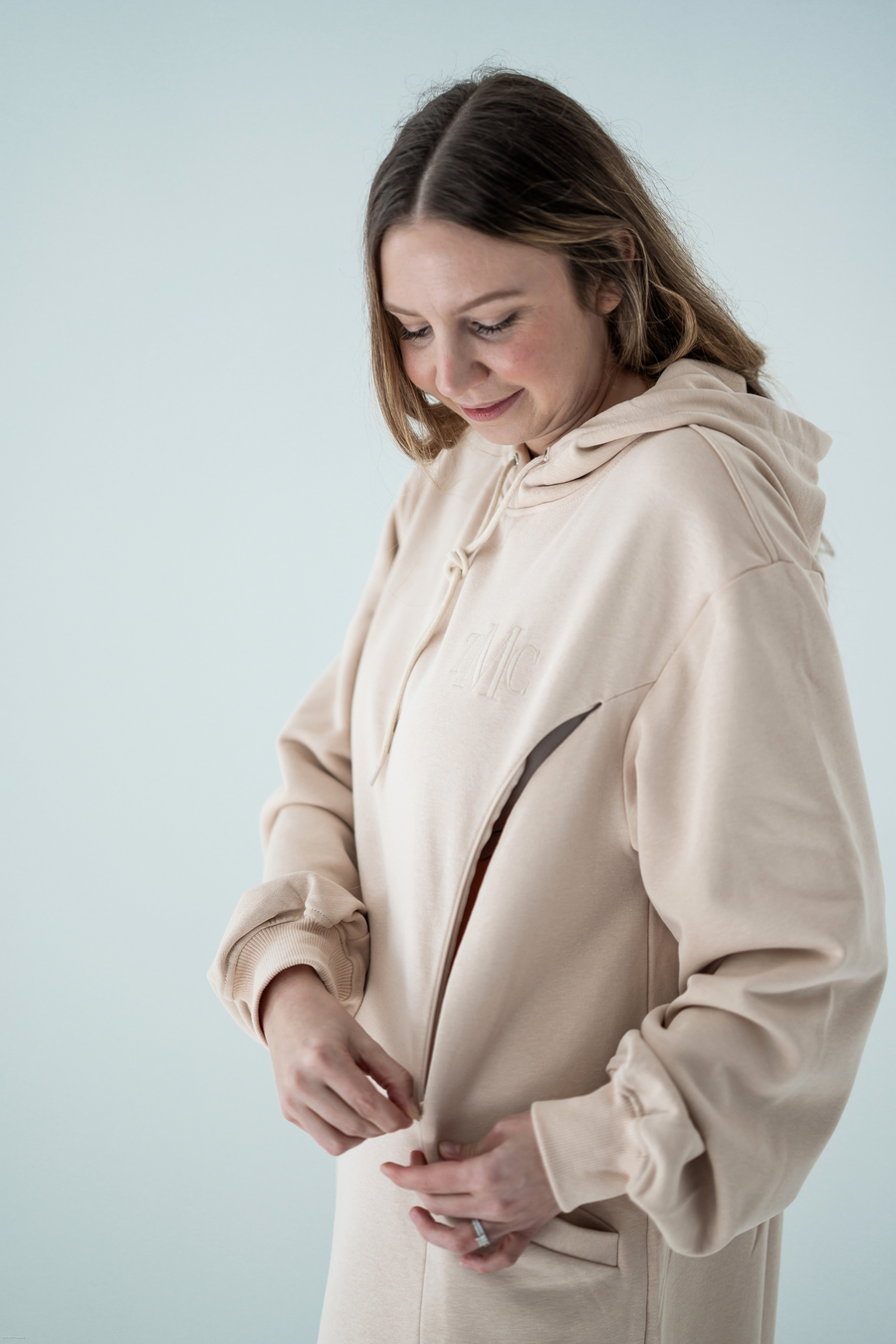 Luca Breastfeeding & Maternity Hoodie Dress