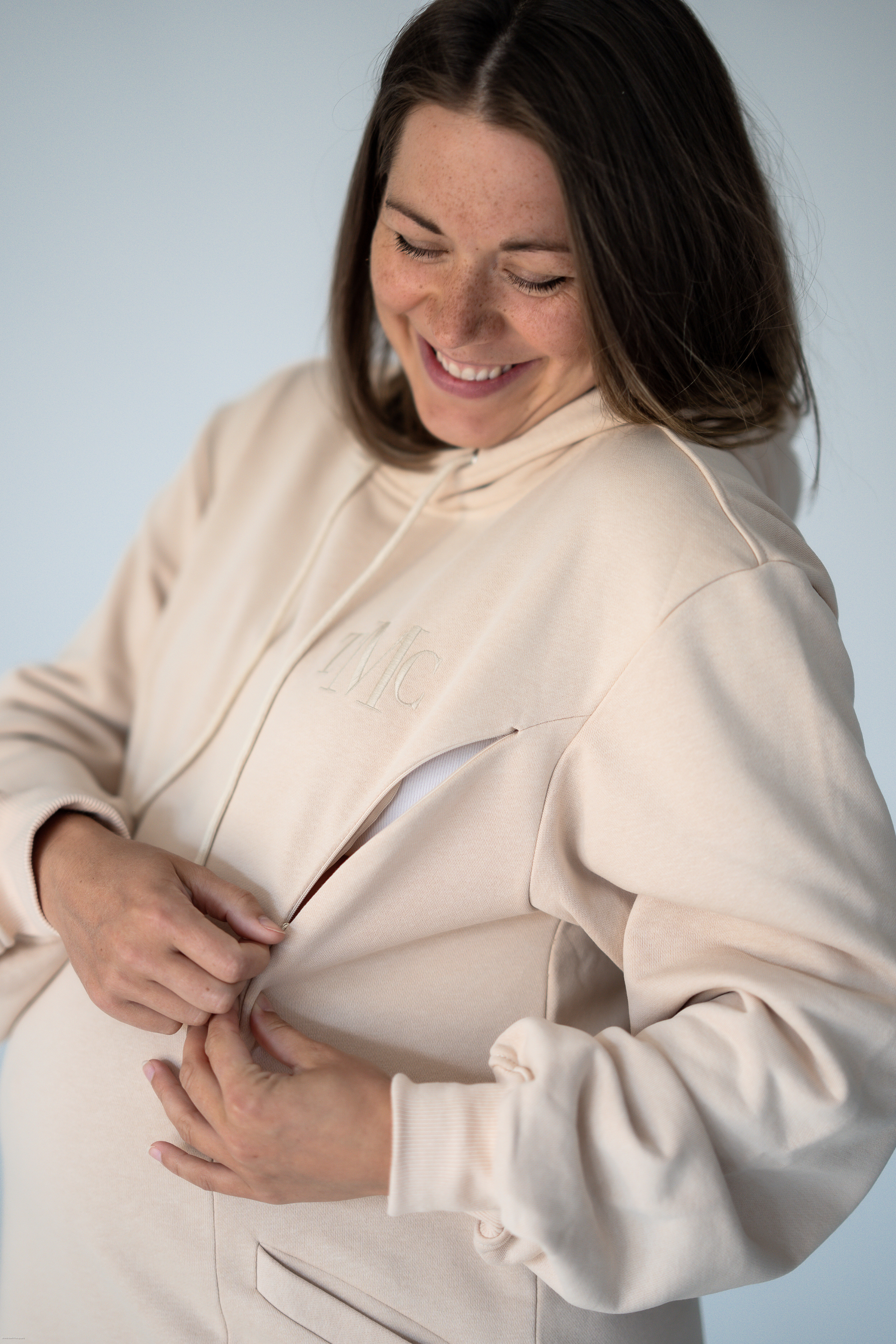 Luca Breastfeeding & Maternity Hoodie Dress